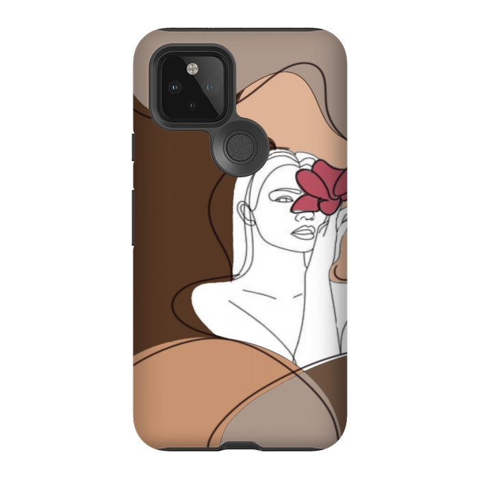 Pixel 5 StrongFit Abstract woman por CAS