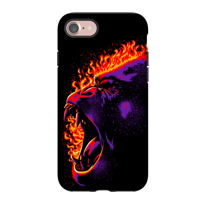 iPhone 7 StrongFit Gorilla on fire by Alberto