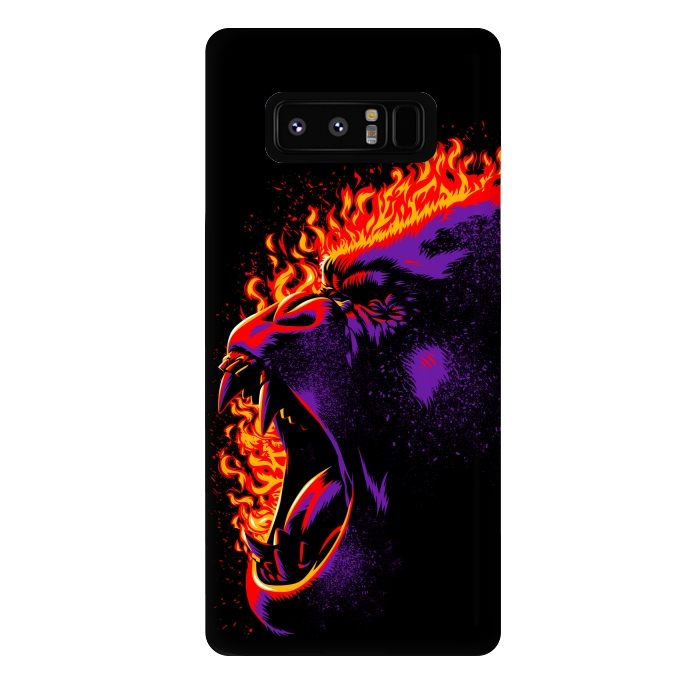 Galaxy Note 8 StrongFit Gorilla on fire by Alberto