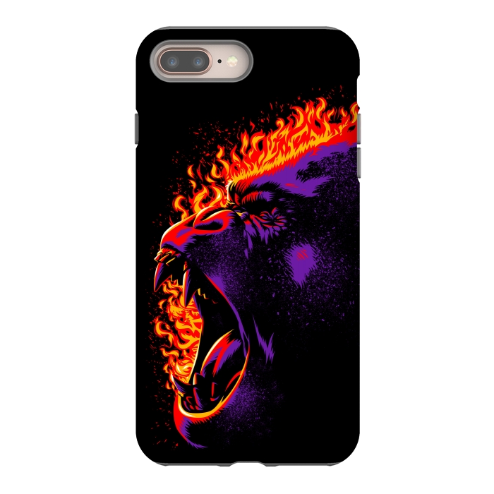 iPhone 8 plus StrongFit Gorilla on fire by Alberto