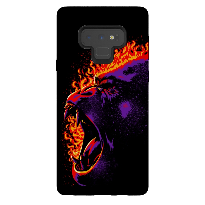 Galaxy Note 9 StrongFit Gorilla on fire by Alberto