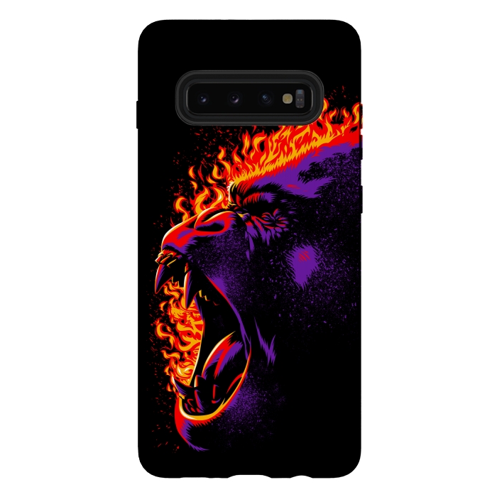 Galaxy S10 plus StrongFit Gorilla on fire by Alberto