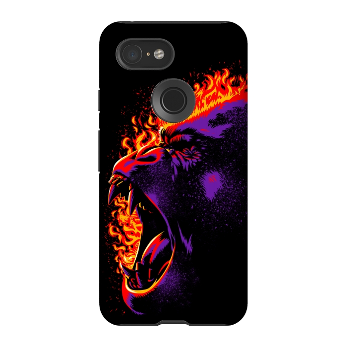 Pixel 3 StrongFit Gorilla on fire by Alberto