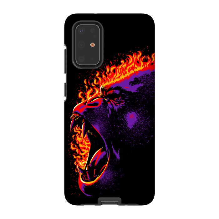 Galaxy S20 Plus StrongFit Gorilla on fire by Alberto