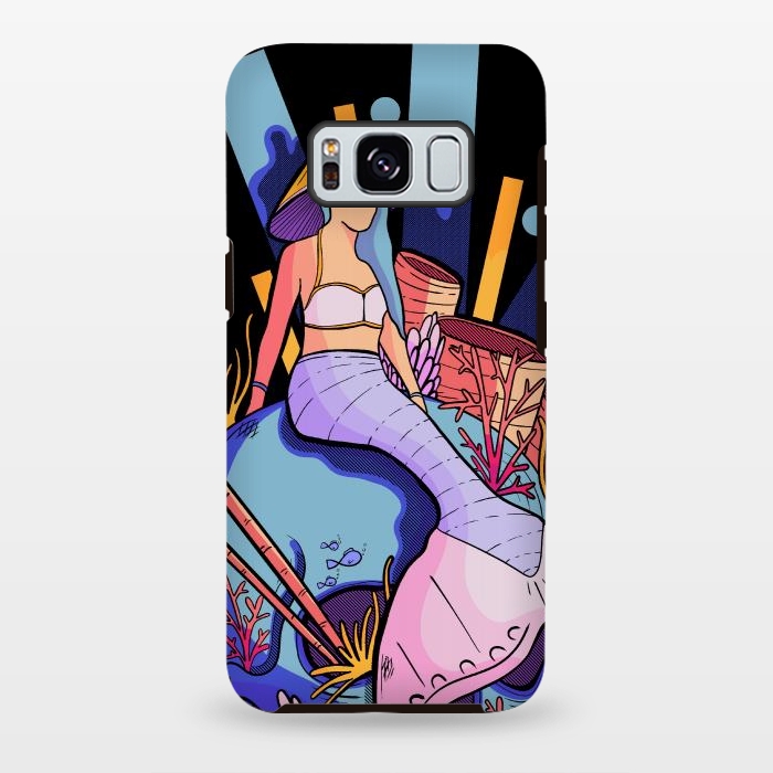 Galaxy S8 plus StrongFit The skull and the mermaid by Steve Wade (Swade)