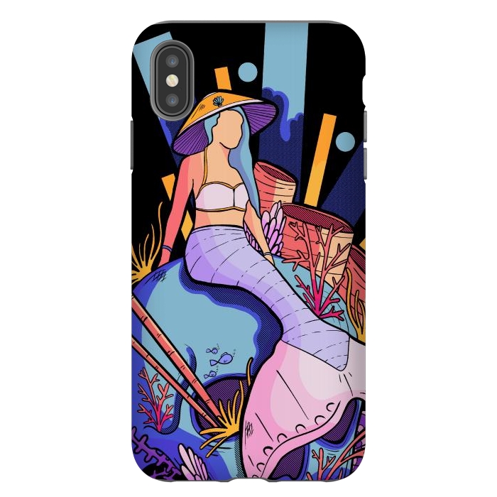 iPhone Xs Max StrongFit The skull and the mermaid by Steve Wade (Swade)