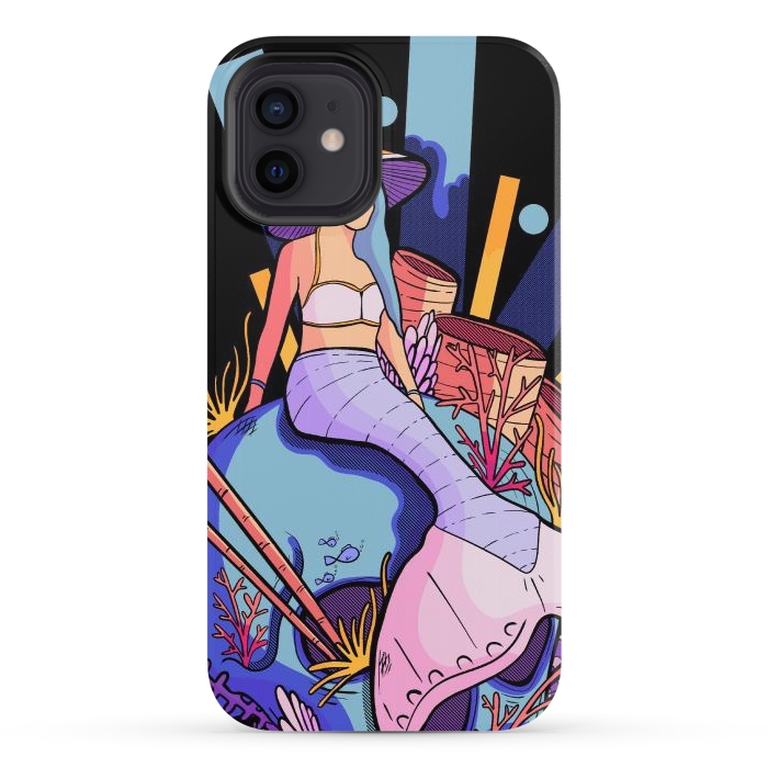 iPhone 12 StrongFit The skull and the mermaid por Steve Wade (Swade)
