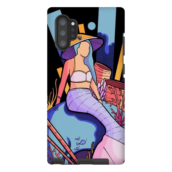 Galaxy Note 10 plus StrongFit The skull and the mermaid by Steve Wade (Swade)