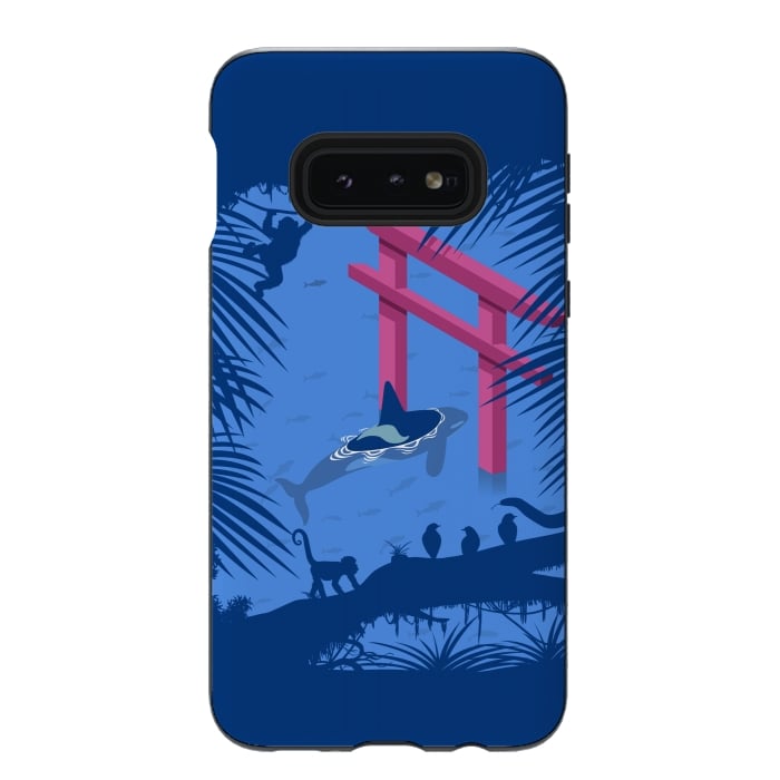 Galaxy S10e StrongFit Whale under Japanese Torii by Alberto