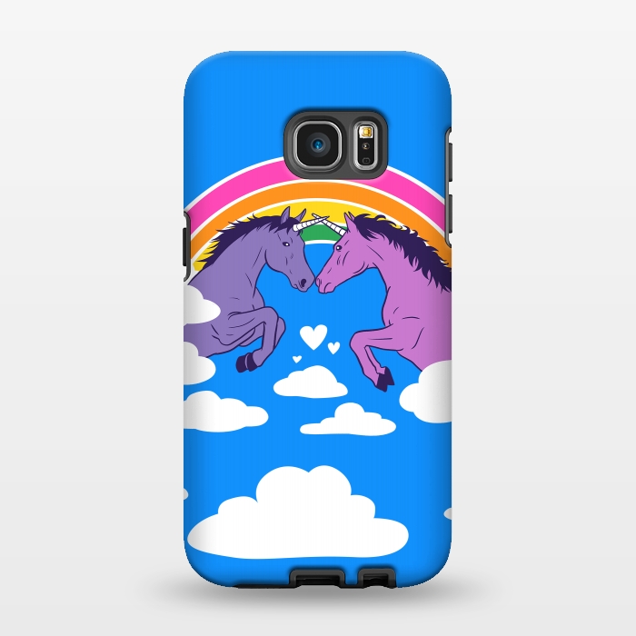 Galaxy S7 EDGE StrongFit Duel of unicorns by Alberto