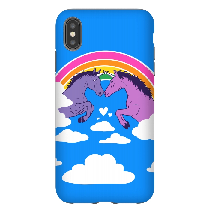 iPhone Xs Max StrongFit Duel of unicorns by Alberto