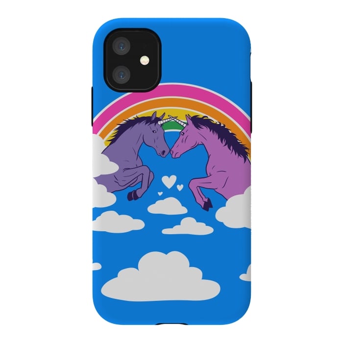 iPhone 11 StrongFit Duel of unicorns by Alberto