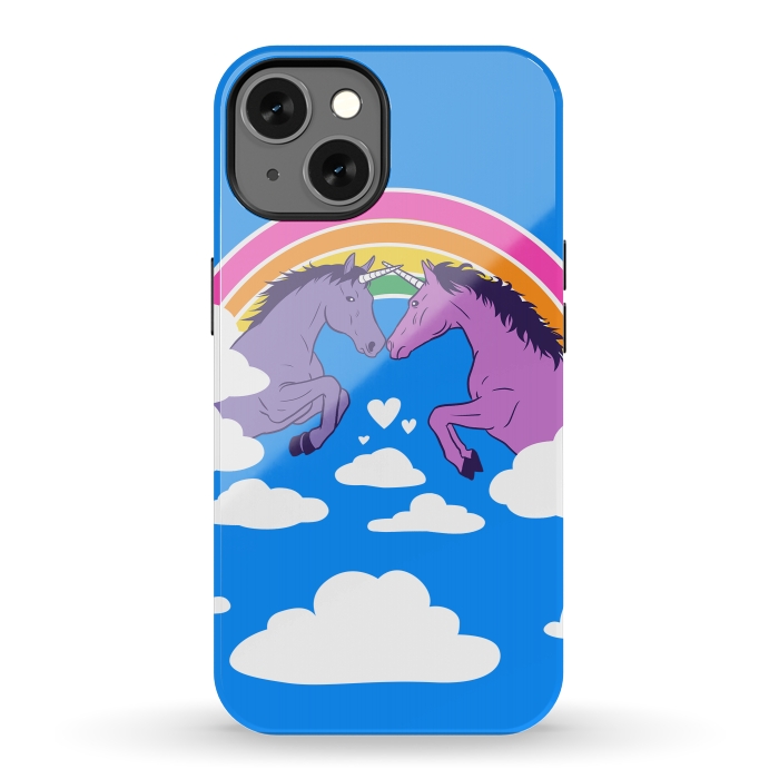 iPhone 13 StrongFit Duel of unicorns by Alberto