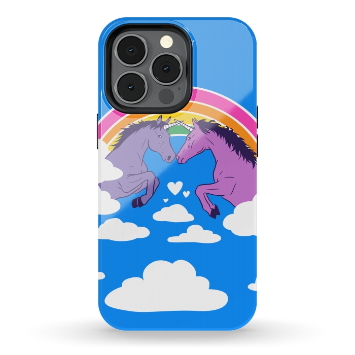 iPhone 13 pro StrongFit Duel of unicorns by Alberto