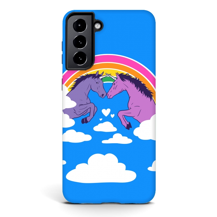 Galaxy S21 plus StrongFit Duel of unicorns by Alberto