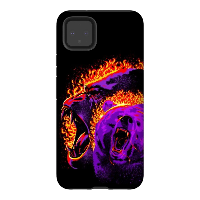 Pixel 4XL StrongFit Gorilla and bear from hell by Alberto
