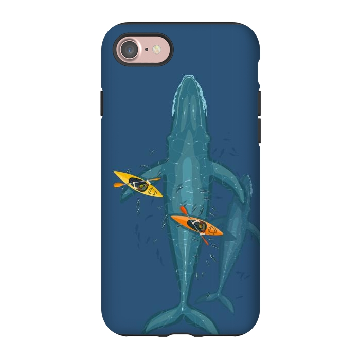 iPhone 7 StrongFit Canoes on whale family by Alberto