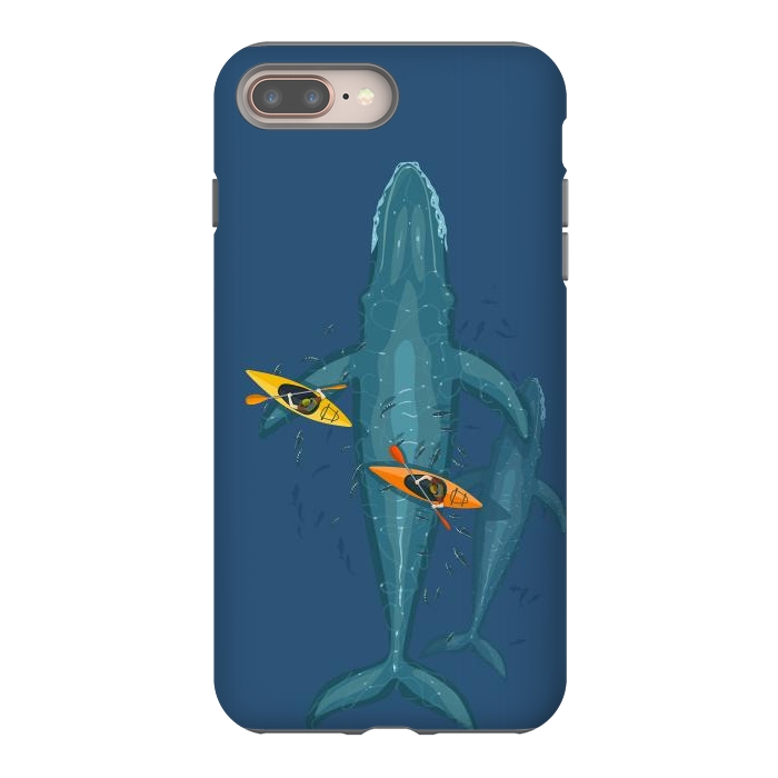 iPhone 7 plus StrongFit Canoes on whale family by Alberto