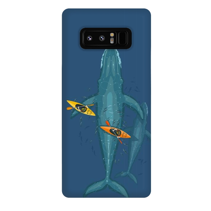 Galaxy Note 8 StrongFit Canoes on whale family by Alberto