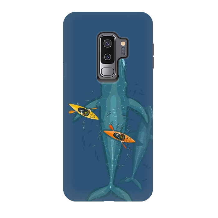 Galaxy S9 plus StrongFit Canoes on whale family by Alberto