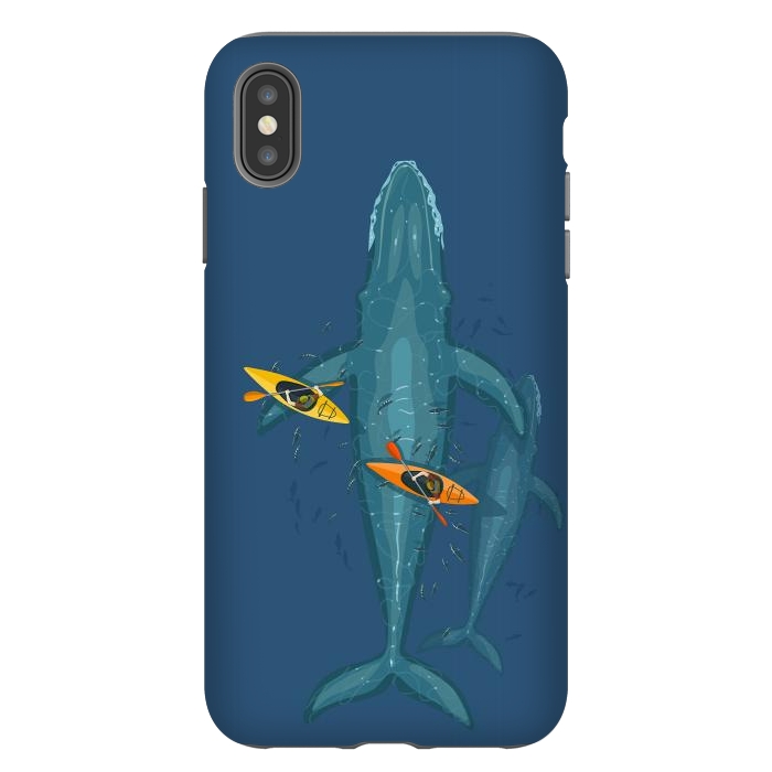 iPhone Xs Max StrongFit Canoes on whale family by Alberto