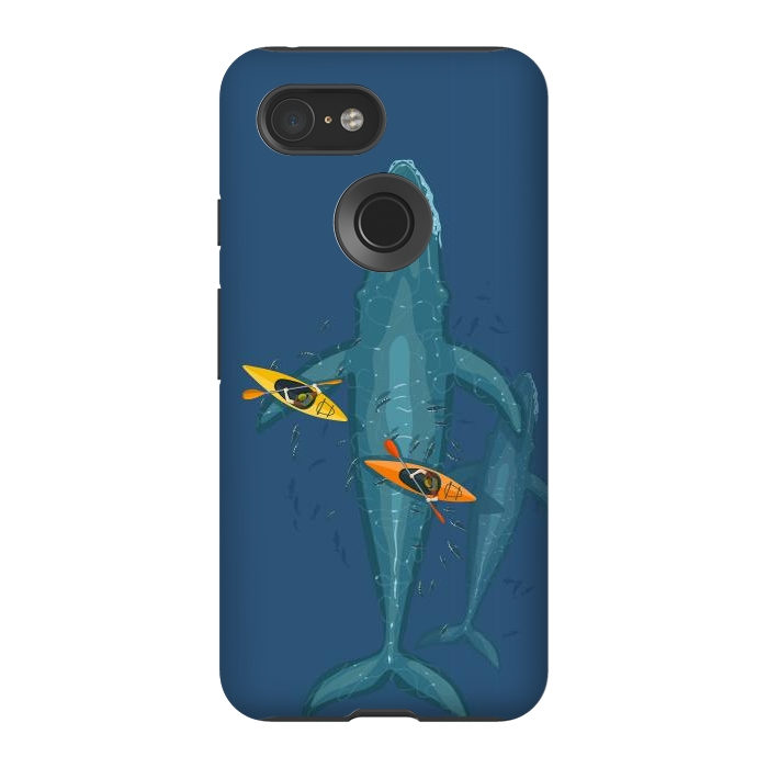 Pixel 3 StrongFit Canoes on whale family by Alberto