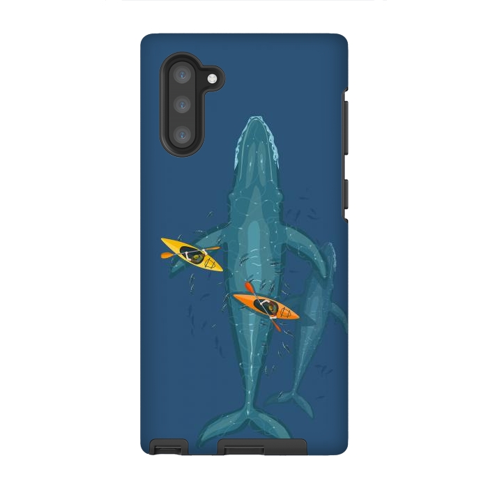 Galaxy Note 10 StrongFit Canoes on whale family by Alberto