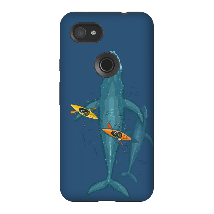 Pixel 3AXL StrongFit Canoes on whale family by Alberto