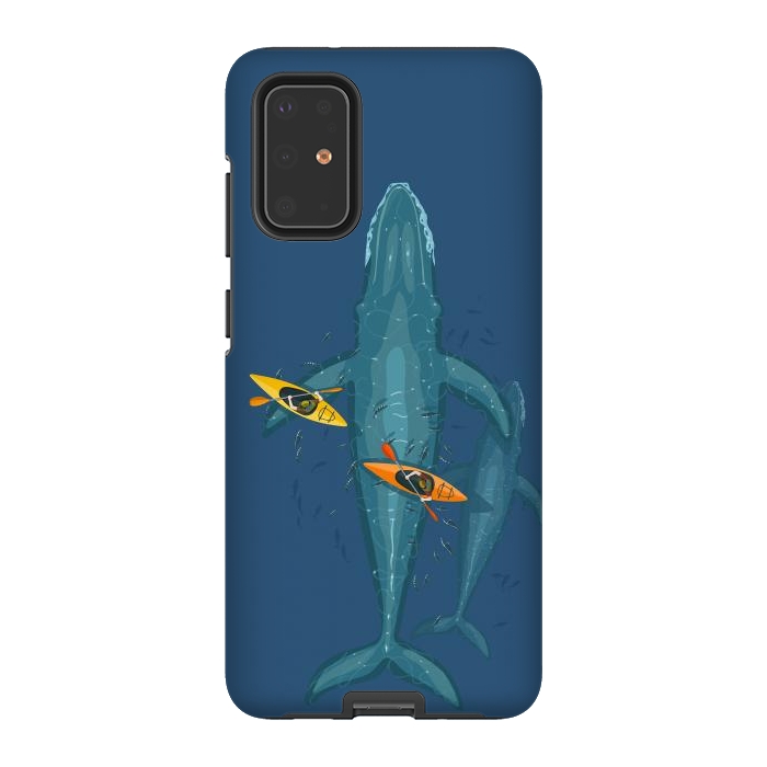 Galaxy S20 Plus StrongFit Canoes on whale family by Alberto