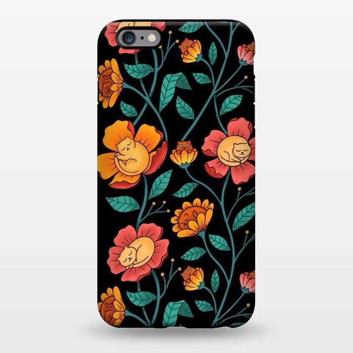 iPhone 6/6s plus StrongFit Cats and Flowers by Coffee Man