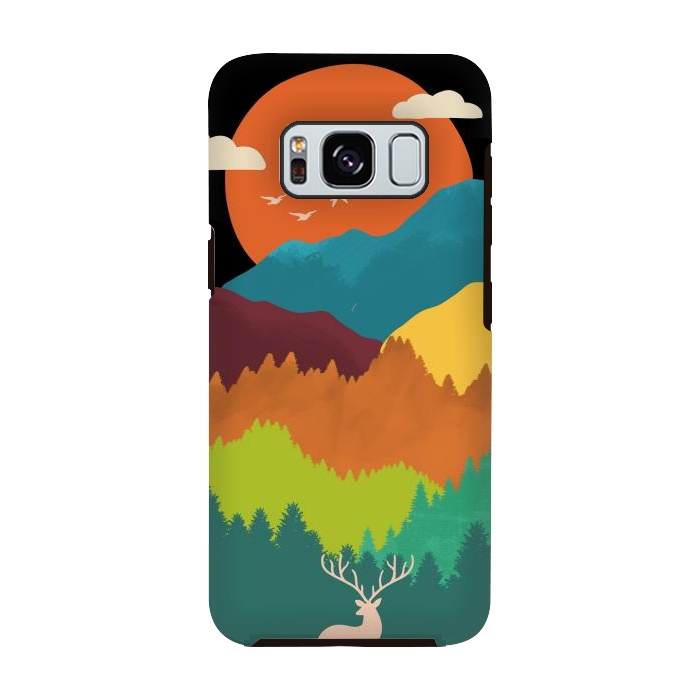 Galaxy S8 StrongFit Mountains Layers by Coffee Man