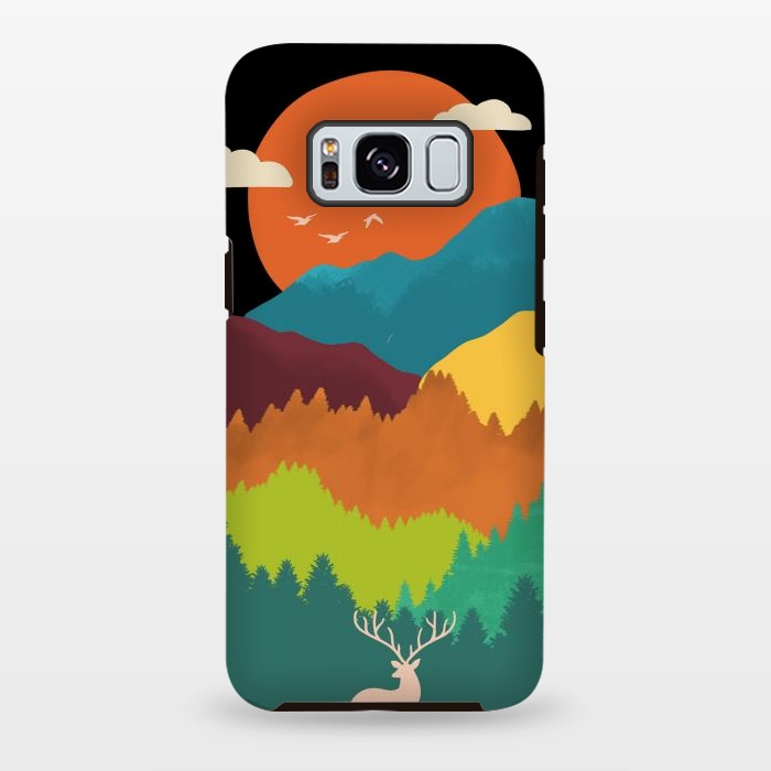 Galaxy S8 plus StrongFit Mountains Layers by Coffee Man