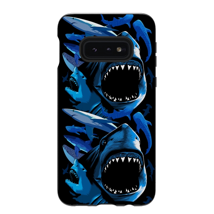 Galaxy S10e StrongFit Sharks predators by Alberto