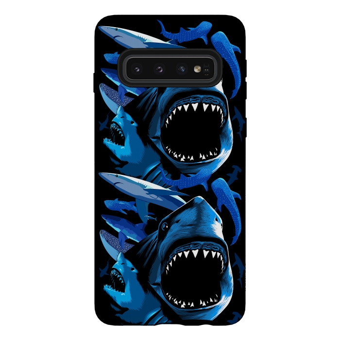 Galaxy S10 StrongFit Sharks predators by Alberto