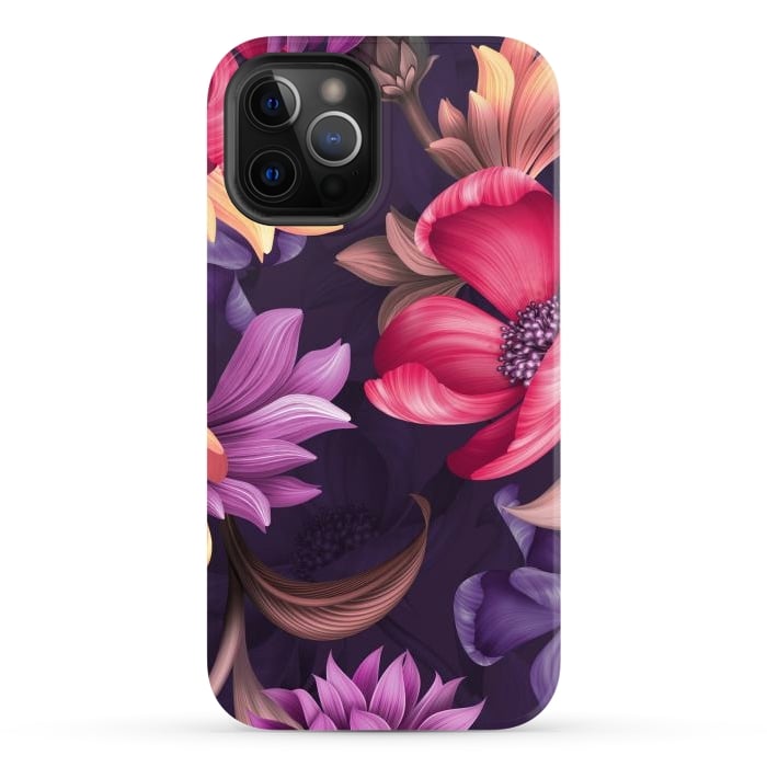 iPhone 12 Pro Max StrongFit Botanical Floral illustration by ArtsCase