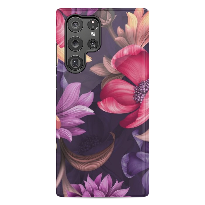 Galaxy S22 Ultra StrongFit Botanical Floral illustration by ArtsCase