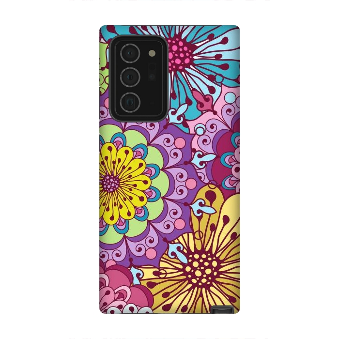 Galaxy Note 20 Ultra StrongFit Brightly Colored Flowers by ArtsCase