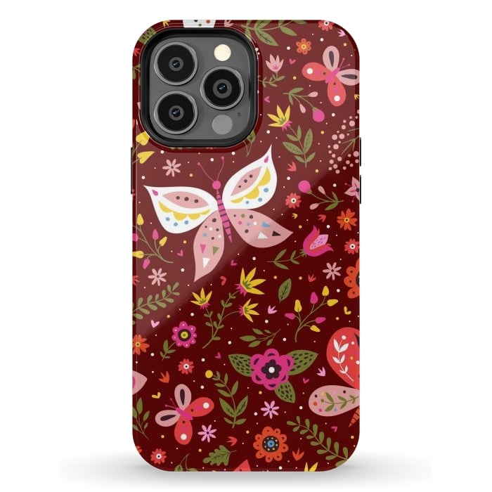 iPhone 13 Pro Max StrongFit Butterflies Dancing In Wine by ArtsCase