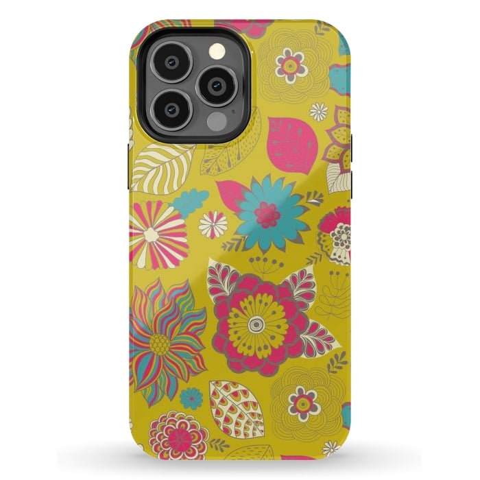 iPhone 13 Pro Max StrongFit country flowers for summer by ArtsCase