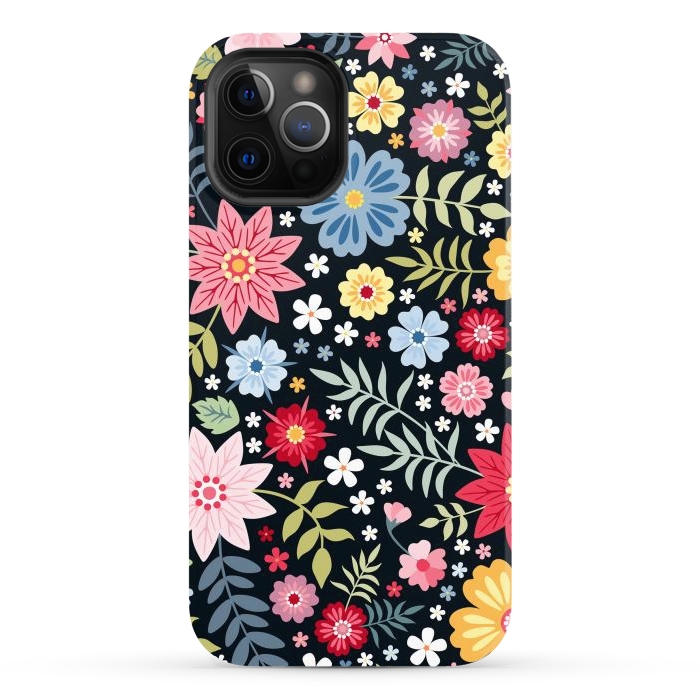 iPhone 12 Pro Max StrongFit Floral Pattern Design XXXX by ArtsCase