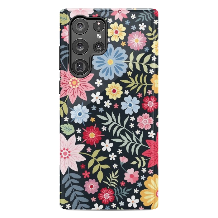Galaxy S22 Ultra StrongFit Floral Pattern Design XXXX by ArtsCase