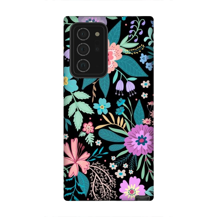 Galaxy Note 20 Ultra StrongFit Amazing Floral Pattern With Bright Colorful Flowers by ArtsCase