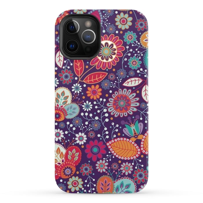 iPhone 12 Pro Max StrongFit Happy Flowers II  by ArtsCase