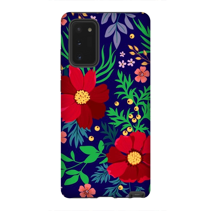 Galaxy Note 20 StrongFit Red Flowers In The Ocean by ArtsCase