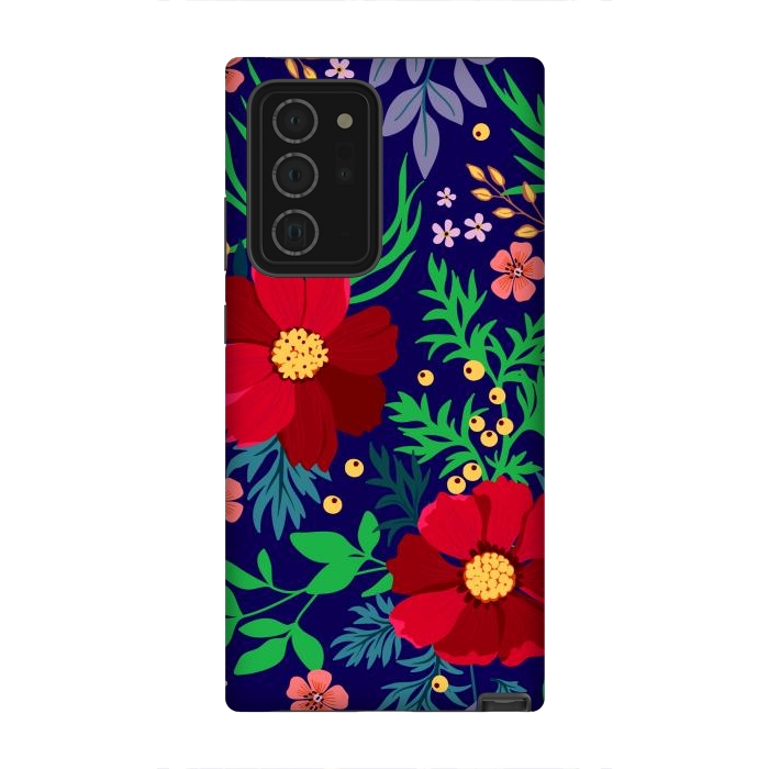 Galaxy Note 20 Ultra StrongFit Red Flowers In The Ocean by ArtsCase