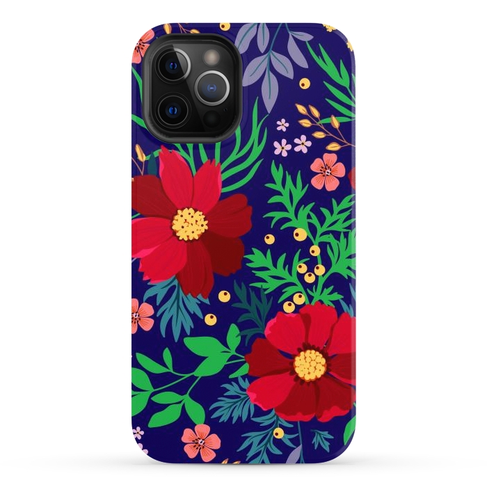 iPhone 12 Pro Max StrongFit Red Flowers In The Ocean by ArtsCase