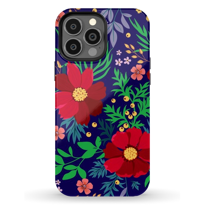 iPhone 13 Pro Max StrongFit Red Flowers In The Ocean by ArtsCase