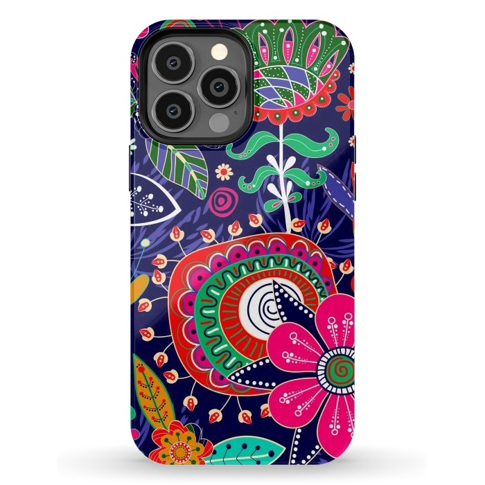 iPhone 13 Pro Max StrongFit Seamless Floral Pattern by ArtsCase