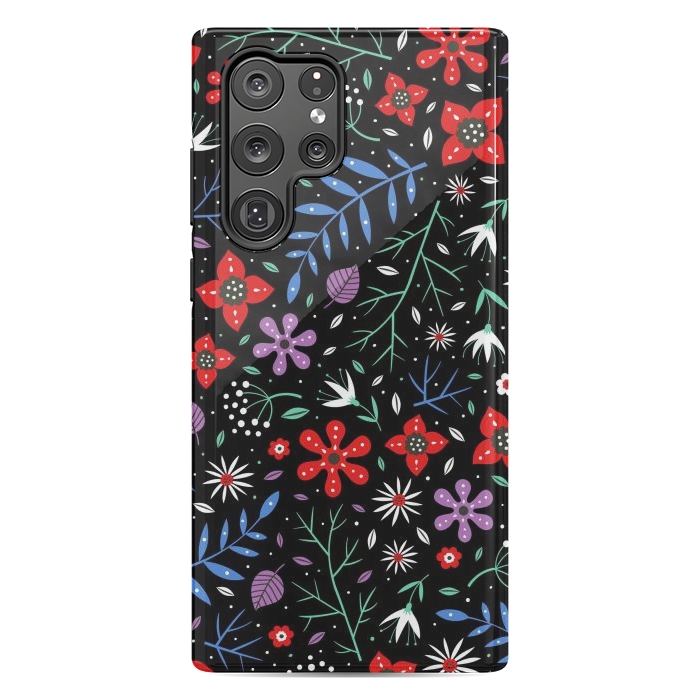 Galaxy S22 Ultra StrongFit Small Flower Patterns by ArtsCase