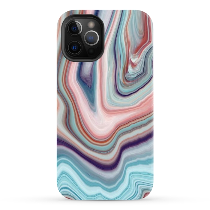 iPhone 12 Pro Max StrongFit Abstract Marble Design VI by ArtsCase